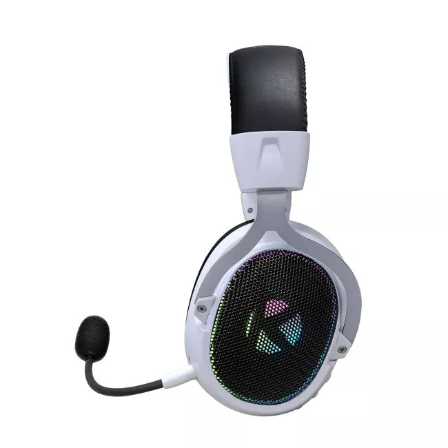 KGaming K10 Tri-Mode Connectivity Wireless Gaming Headset - Black & White - Image 2